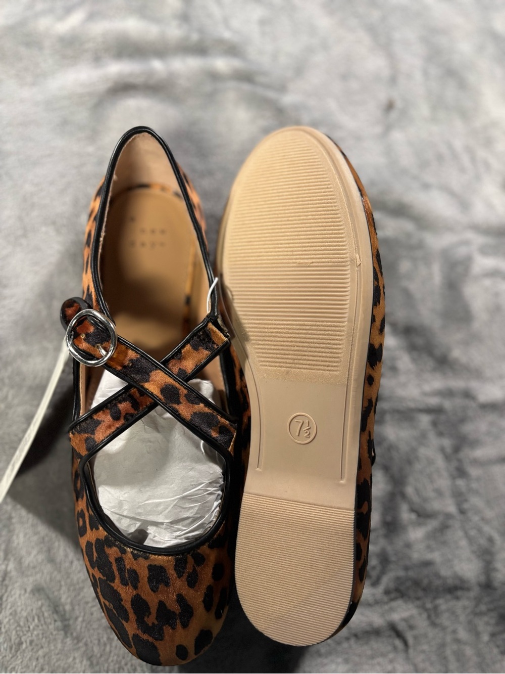 a new day Leopard-Print Mary Jane Flats in Brown and Black - Picture 3 of 3